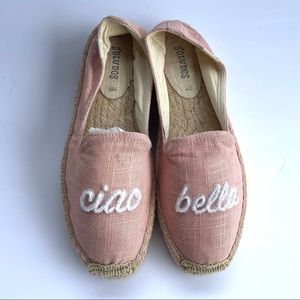 NWOT Soludos Ciao Bella pink espadrilles 7.5